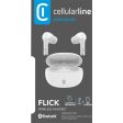 Auriculares Bluetooth Cellularline TWS Flick Branco on Sale