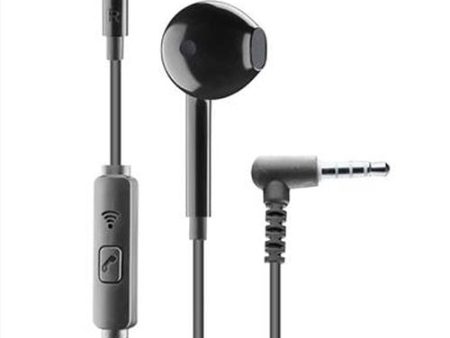 Auriculares Cellularline Stereo Capsule 2 Jack 3.5mm Preto Fashion