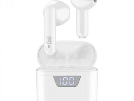 Auriculares Bluetooth Cellularline TWS Seek Branco Hot on Sale