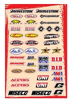 12 x18  15mill Multi Logo Decal sheets  Kit C For Sale