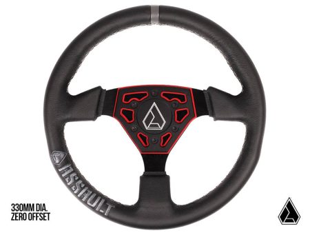 ASSAULT INDUSTRIES UNIVERSAL NAVIGATOR LEATHER UTV STEERING WHEEL on Sale