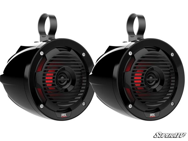 MTX MUD65PL 6.5  UTV SPEAKERS WITH LED LIGHTS For Cheap