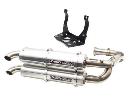 TRINITY RACING MAVERICK X3 EXHAUST - DUAL FULL SYSTEM For Cheap