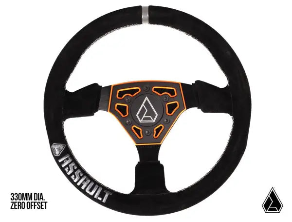 ASSAULT INDUSTRIES UNIVERSAL NAVIGATOR SUEDE UTV STEERING WHEEL Online