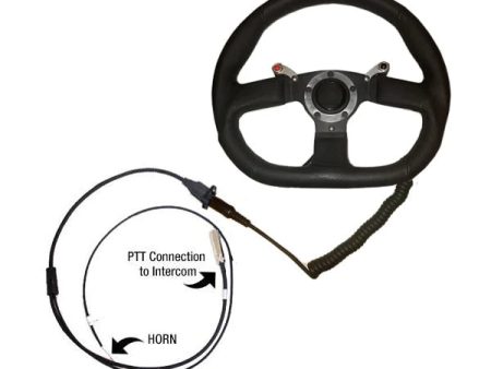 PCI QUICK DISCONNECT STEERING WHEEL ASSEMBLY WITH TWO NEXUS PTT on Sale