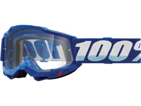 100% Accuri 2 Goggles Blue with Clear Lens Online now