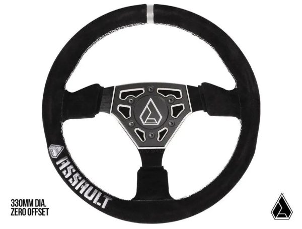 ASSAULT INDUSTRIES UNIVERSAL NAVIGATOR SUEDE UTV STEERING WHEEL Online