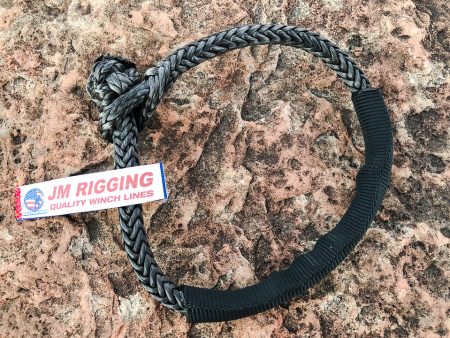 JM RIGGING 1 4  Black Soft Shackle Pure Dyneema SK78 w  Black Protective Sleeve Online